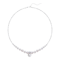 徕奥（leerout）碎银几两珍珠项链少女高级晚会饰品 碎银珍珠项链（强光高品质）