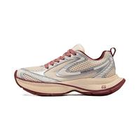 鸿星尔克新星炁科技跑步鞋秋冬男鞋运动鞋减震防滑千禧休闲鞋 106蛋奶灰/亮银【女款】 42