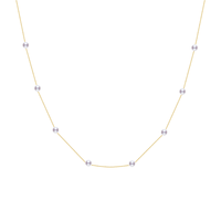 京润珍珠 gN pearl珍珠露姿18K金淡水珍珠项链年轻款满天星项链轻奢实用 【露姿】4-5mm45cm/可调节