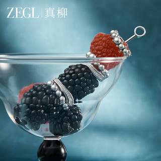 ZEGL珠光漫舞系列人造珍珠耳环女轻奢高级耳钉独特圆脸适合的耳饰