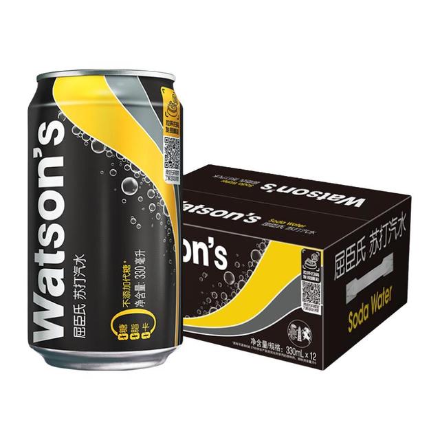 屈臣氏 无糖 苏打汽水330ml*24