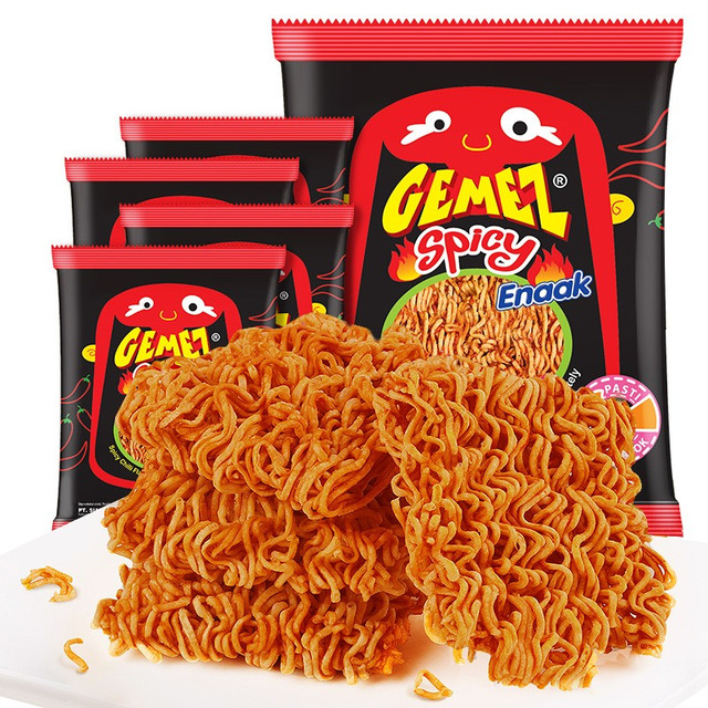 GEMEZ Enaak 印尼进口小鸡干脆面火辣鸡肉味 4包入