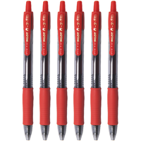 PILOT 百乐 BL-G2-10 按动中性笔 红色 1.0mm 6支装