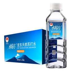 水易方 克东天然苏打水380ml*24瓶 矿泉水无汽饮用水