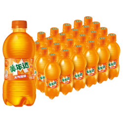 美年达 pepsi 百事 美年达橙味碳酸饮料 300ml*24瓶