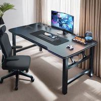 喻品电脑桌家用电竞游戏桌办公书桌书房写字折叠桌BGZ782黑色120*60