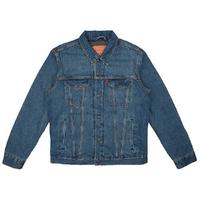 Levi's 李维斯 男士纯棉翻领按扣长袖加绒牛仔夹克57696-0000 牛仔色 L