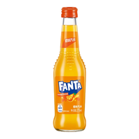 Coca-Cola 可口可乐 oca-Cola 可口可乐 Fanta 芬达 可口可乐 芬达经典橙味汽水玻璃瓶碳酸饮料275ml