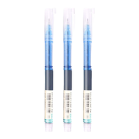 Snowhite 白雪 T16 拔帽中性笔 浅蓝色 0.5mm 12支装