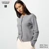 UNIQLO 优衣库 女装羊毛混纺圆领针织开衫 480025