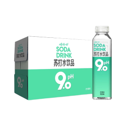 娃哈哈 苏打水饮料 PH9.0碱性 500mL*15瓶 柠檬味