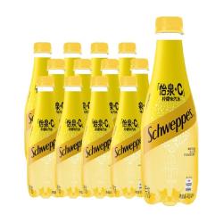 怡泉 可口可乐怡泉+C柠檬味汽水400ml*12瓶柠檬味碳酸饮料整箱装包邮