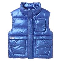 马骑顿 MQD童装男童羽绒服21冬装新款儿童纯色工装口袋马甲保暖立领背心
