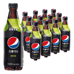 百事 可乐Pepsi 无糖可乐青柠味饮料汽水 500ml*12瓶