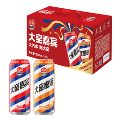 大窑 果汁汽水碳酸饮料 500mL*10罐 礼盒装