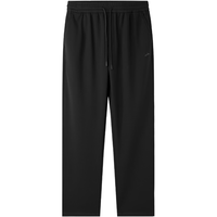 海澜之家（HLA）加绒休闲裤男款抽绳系带保暖裤子男冬季 黑色A8 S 165/76A112~120斤