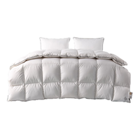 霞珍 羽绒被95%白鹅绒被芯 A类100支全棉轻音鹅绒被子 防绒保暖 5A级加厚冬被-100支全棉贡缎 200cm*230cm