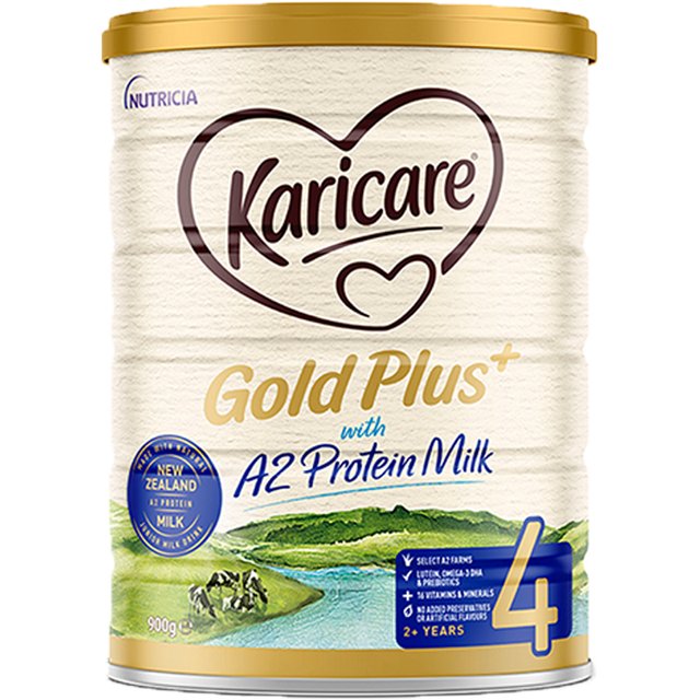 Karicare 需首购，京东PLUS:牛奶粉 新西兰金装A2蛋白婴幼儿配方奶粉 4段1罐900g