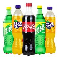 可口可乐 Coca-Cola雪碧柠檬味芬达橙味汽水碳酸饮料500ml 多省包邮