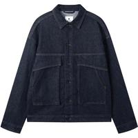 gxgjeans 男装2023年春季新款夹克潮流翻领宽松休闲帅气牛仔外套男