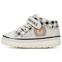 泰兰尼斯211夏季男童鞋婴儿学步鞋女童透气宝宝鞋软底机能鞋 白/黑/灰 单网 21 适合脚长13.0cm