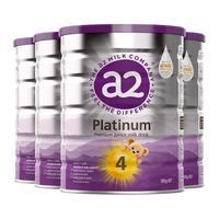 a2 艾尔 李承铉同款新西兰a2白金奶粉4段4岁以上900g*4