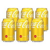  可口可乐 可口可乐（Coca-Cola）柠檬可乐碳酸汽水饮料 香港进口 ins网红休闲聚会饮品 柠檬可乐330ml*6罐