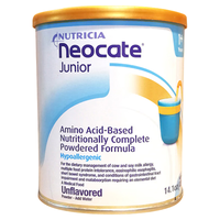 1+氨基酸配方完全水解抗牛奶蛋白过敏无乳糖防腹泻婴幼儿2段奶粉 2段原味不含益生菌400g