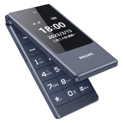 飞利浦 全网通4G 翻盖手机  星空黑 32GB 3GB