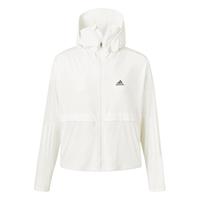 adidas 阿迪达斯 「冰淇淋防晒衣」阿迪达斯轻运动女凉感轻薄连帽外套防晒服 白色/香草冰 A/M
