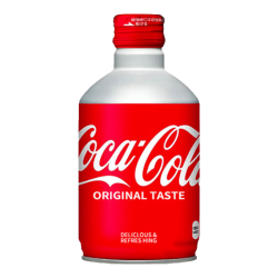 可口可乐 子弹头可乐300ml*24罐 日本整箱进口碳酸饮料   送礼