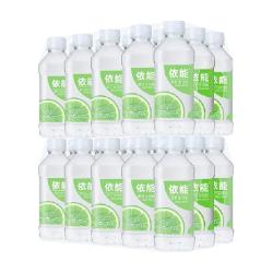依能 青柠味苏打水饮料350ml*30瓶弱碱性水整箱无糖0脂0脂0卡无气