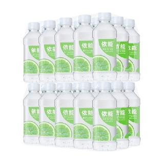 88VIP：依能 青柠味苏打水饮料350ml*30瓶弱碱性水整箱无糖0脂0脂0卡无气