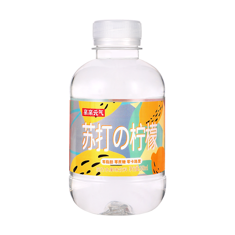 亲亲元气苏打水弱碱性无汽零蔗糖小瓶装柠檬西柚白桃味饮料整箱24瓶饮用水 包装升级（清爽味一箱24瓶）