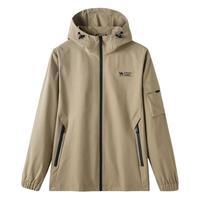 CAMEL 骆驼 男装棉服夹克23户外外套连帽加绒厚男女登山服