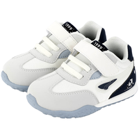 江博士（DR·KONG）秋季男女舒适婴儿宝宝鞋 透气舒适鞋 百搭国货步前鞋 白/灰 21码 适合脚长约12.0-12.6cm