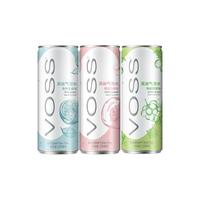 voss芙丝0糖0卡气泡水0碳水果味苏打水饮料330ml*12听装整箱
