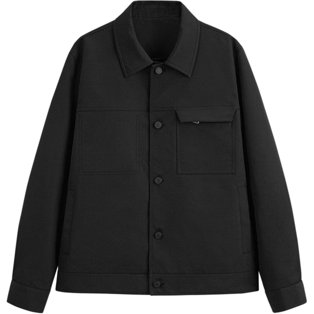 GXG 男装 商场同款黑色休闲夹克外套 秋季GEX12112513 黑色 165/S