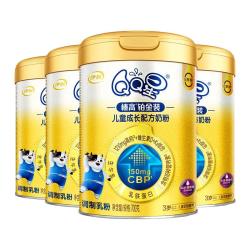 伊利 QQ星榛高铂金装CBP3岁以上儿童高钙成长牛奶粉700g*12罐
