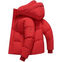 鸭鸭(YAYA)冬季保暖鸭绒羽绒服男短款冬装品牌休闲时尚外套潮Y 冰川蓝色-YE5B006142D 2XL