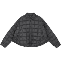 /江南布衣25秋羽绒服轻薄宽松直筒简约5P9C12150 001/本黑 M