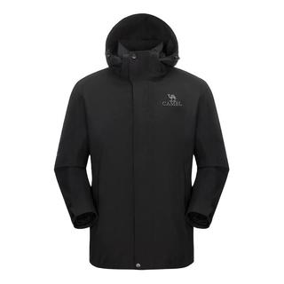 骆驼 CAMEL鹅绒冲锋衣男三合一外套2023极寒系列登山滑雪服外套女 A13CAF0064，冰晶灰色，男 S