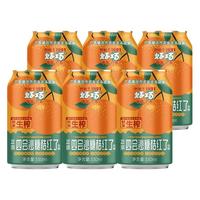 CLCEY 好巧四会沙糖桔子果汁330ml*6罐橙子味汽水橘子果味碳酸饮料