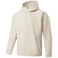 PEAK 匹克 防泼水丨运动夹克男加绒户外风衣梭织防风外套 白浅卡其 X2L