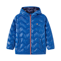 探路者（TOREAD） 儿童羽绒服男女中大童装秋冬季韩版超轻短款外套 数码蓝 140