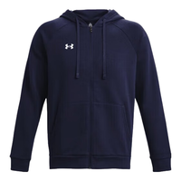 安德玛 UNDERARMOUR)Rival男子抓绒训练运动连帽外套1379767 深蓝色410 L