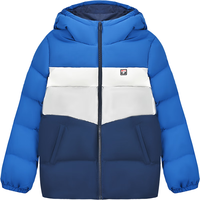 探路者（TOREAD） 儿童羽绒服男女中大童装冬季保暖加长款防风外套 数码蓝 120