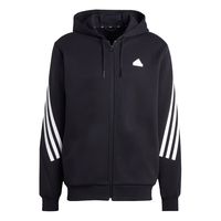 adidas 阿迪达斯 轻运动男装秋季运动连帽夹克外套IC6712 黑色/白 A/M