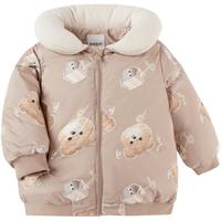 巴拉巴拉男宝宝羽绒服儿童童装女童冬季外套充棉领时尚潮 咖色调00355 100cm