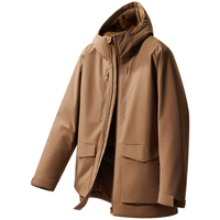 京东京造外套男夹克加厚冬保暖服饰男装优衣库棉服卡其色 M 【机能防水透气】卡其色 M(170/92A)